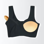 Seamless Stretch Half Top Bra - Beige