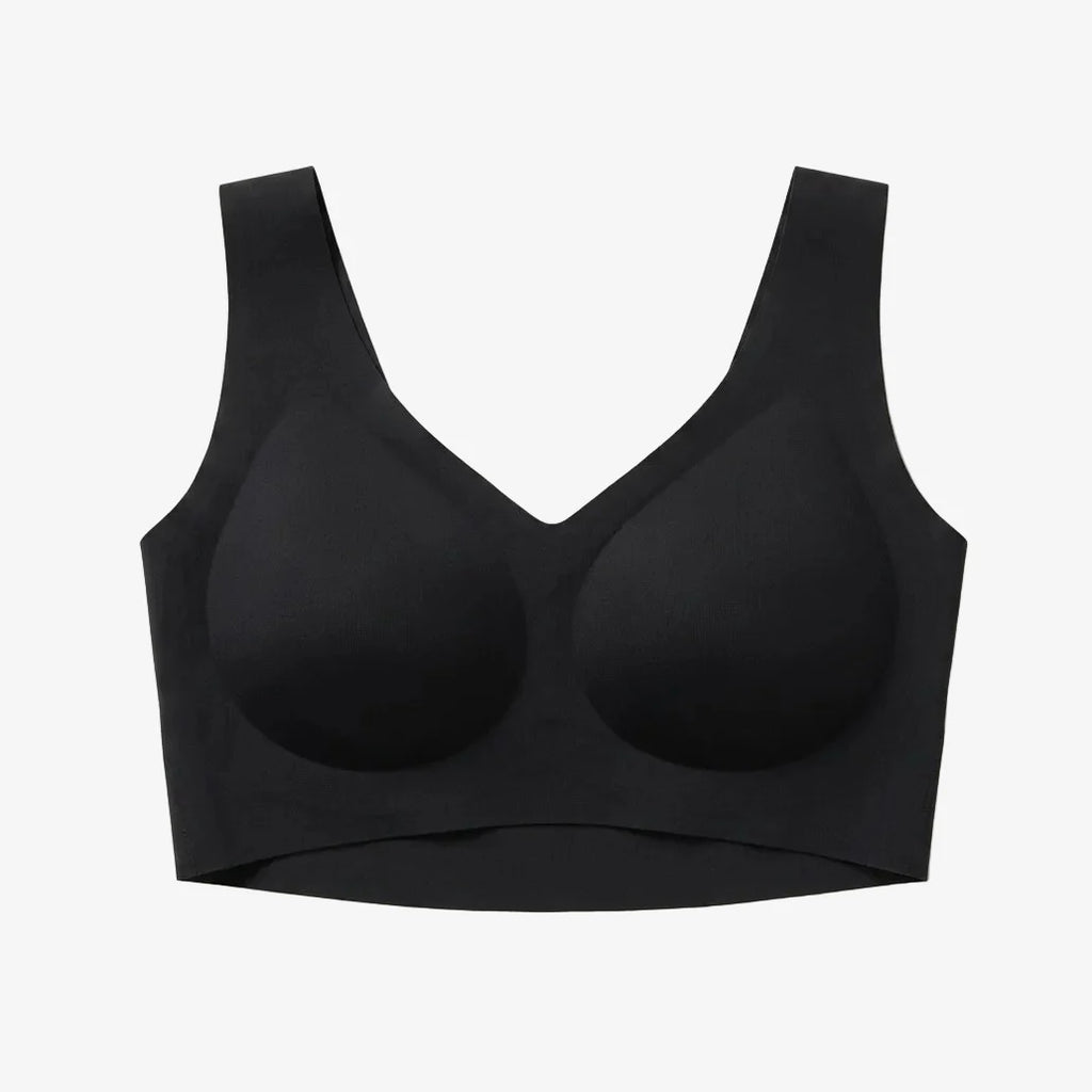 Seamless Stretch Half Top Bra - Beige