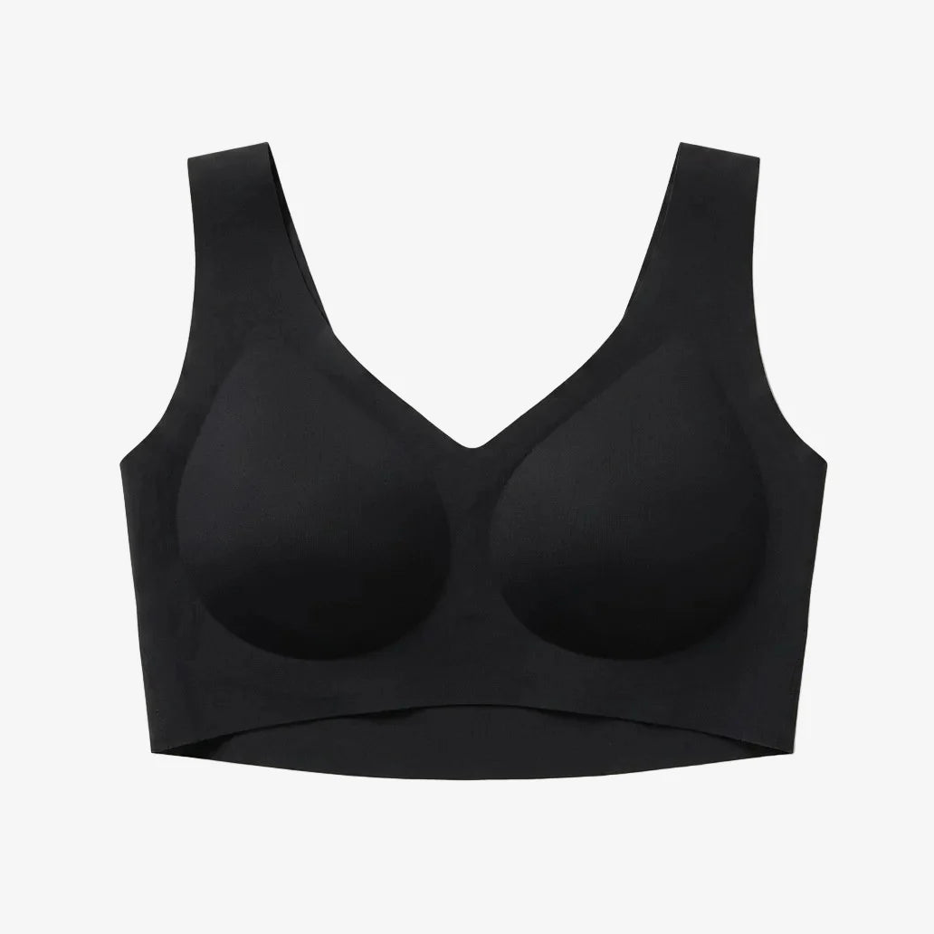 Seamless Stretch Half Top Bra - Beige