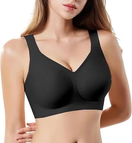 Seamless Stretch Half Top Bra - Beige
