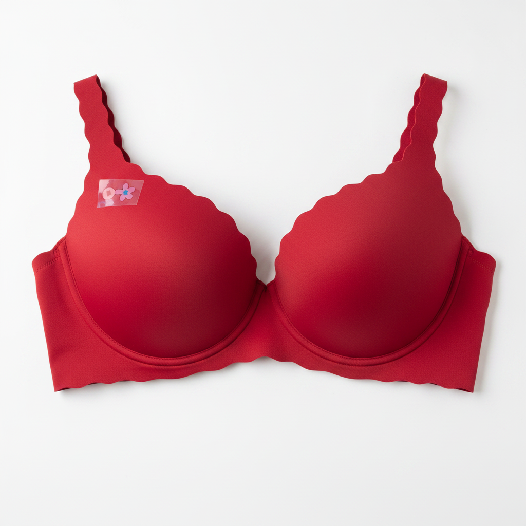 Red Seamless Bra