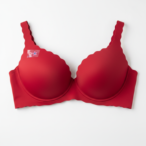 Red Seamless Bra